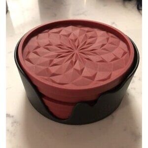 New Silicone Coasters [6 Pack] Coasters with Holder - Drinking Coasters- Cup Mat